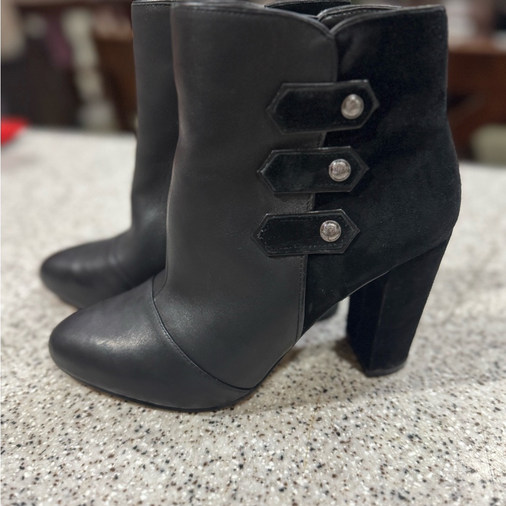White House Black Market Black Heeled Boots
